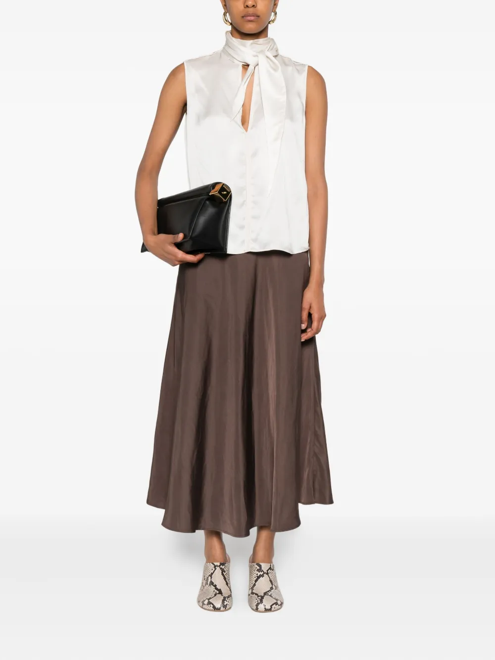Dorothee Schumacher keyhole-neck sleeveless blouse - Beige