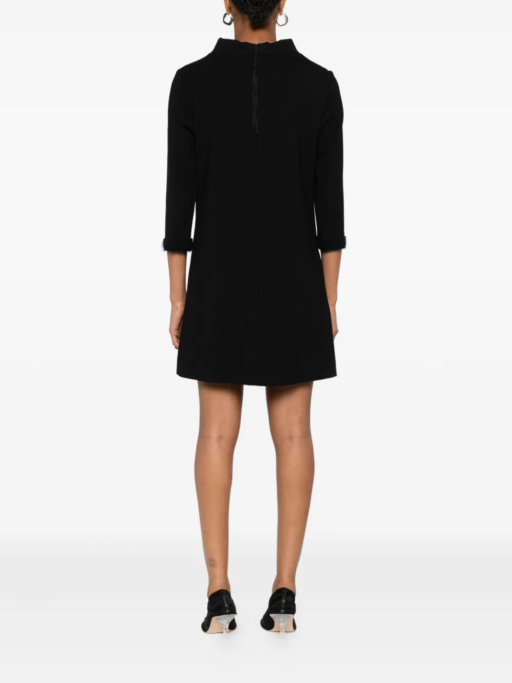 Dorothee Schumacher Mini-jurk met verborgen sluiting en afwerking Zwart