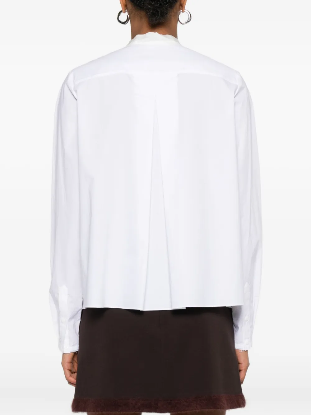 Dorothee Schumacher Draped-bow Ruffled Blouse In White