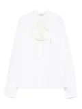 Dorothee Schumacher draped-bow ruffled blouse - White