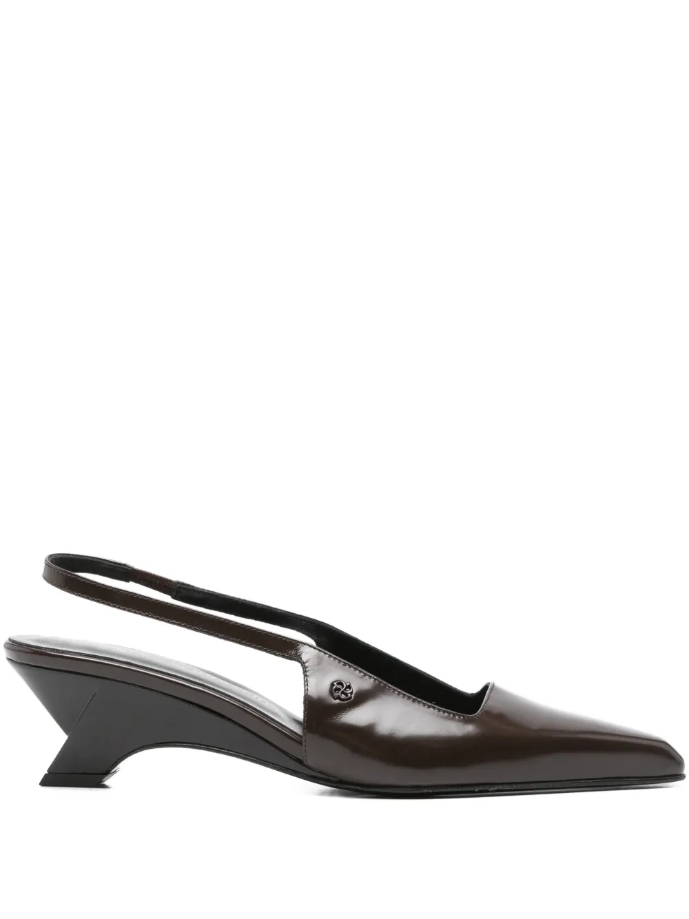 Dorothee Schumacher 60 mm slingback pumps met hak Bruin