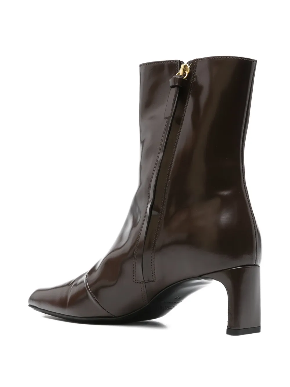 Dorothee Schumacher Tirol leren enkellaarzen Bruin