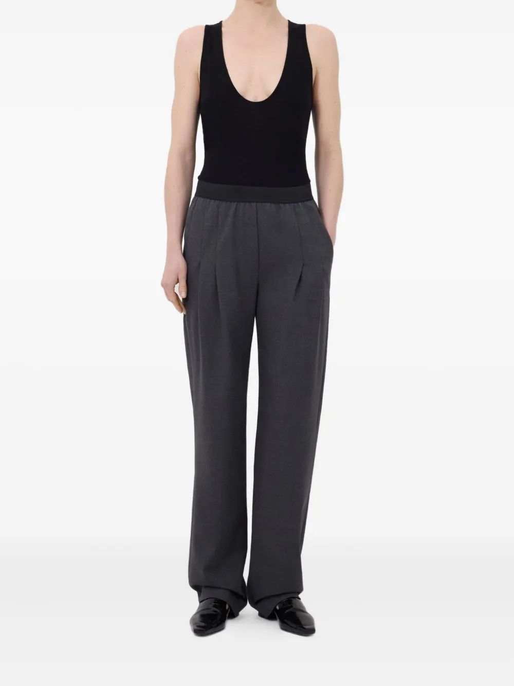 LouLou de Saison Broek met elastische taille - Grijs