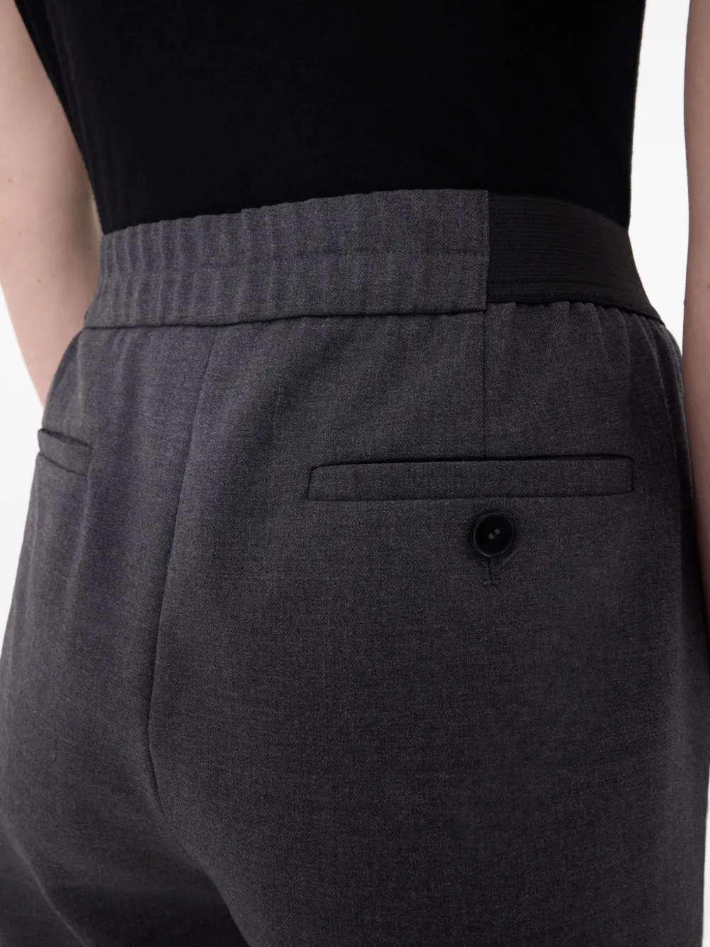 LouLou de Saison Broek met elastische taille Grijs