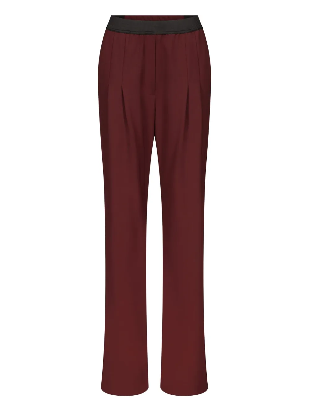 LouLou de Saison Broek met elastische tailleband en geplooide voorkant Rood