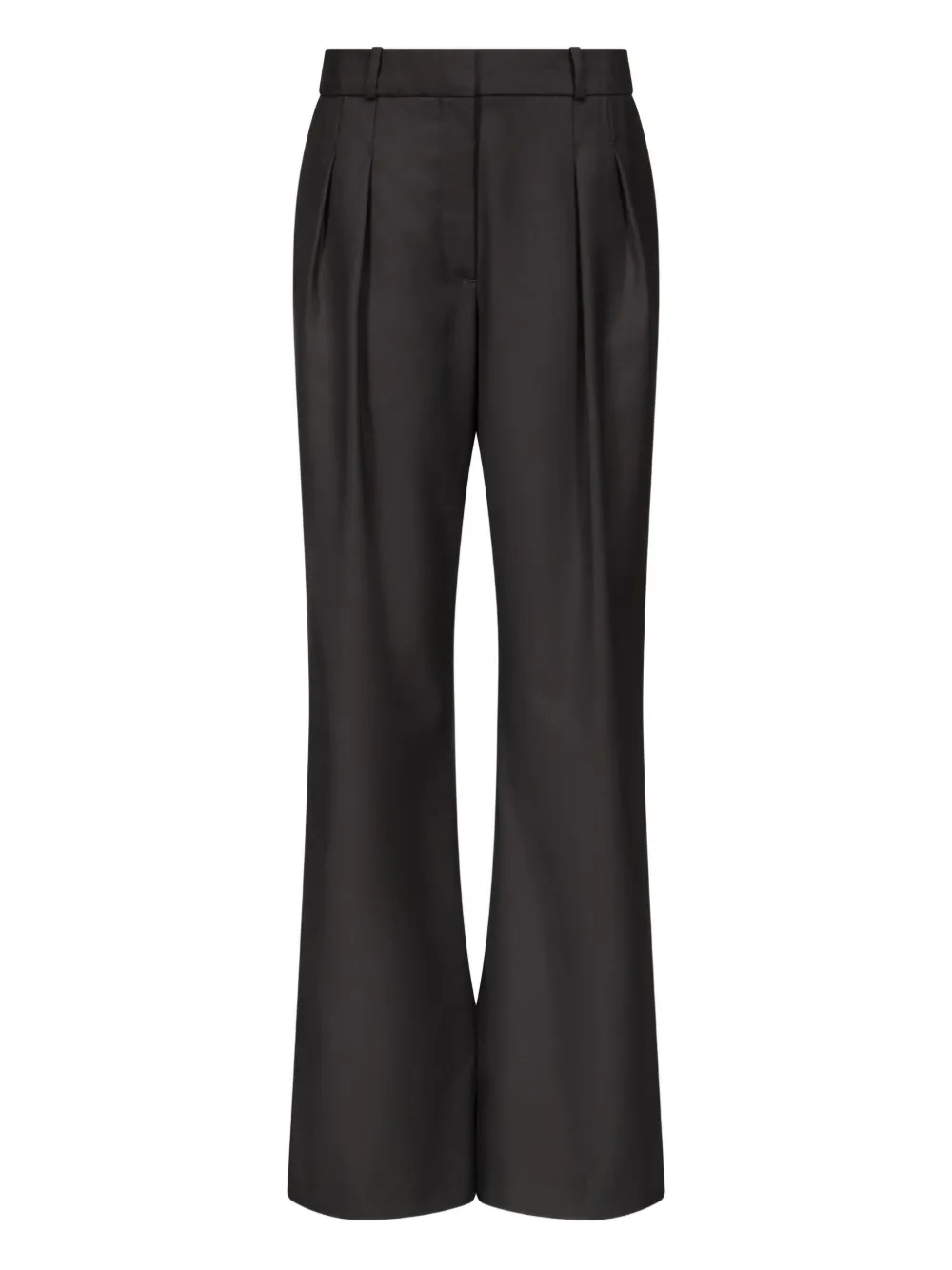 LouLou de Saison Sbiru LDS pleated flare-leg trousers | Black | Image 1