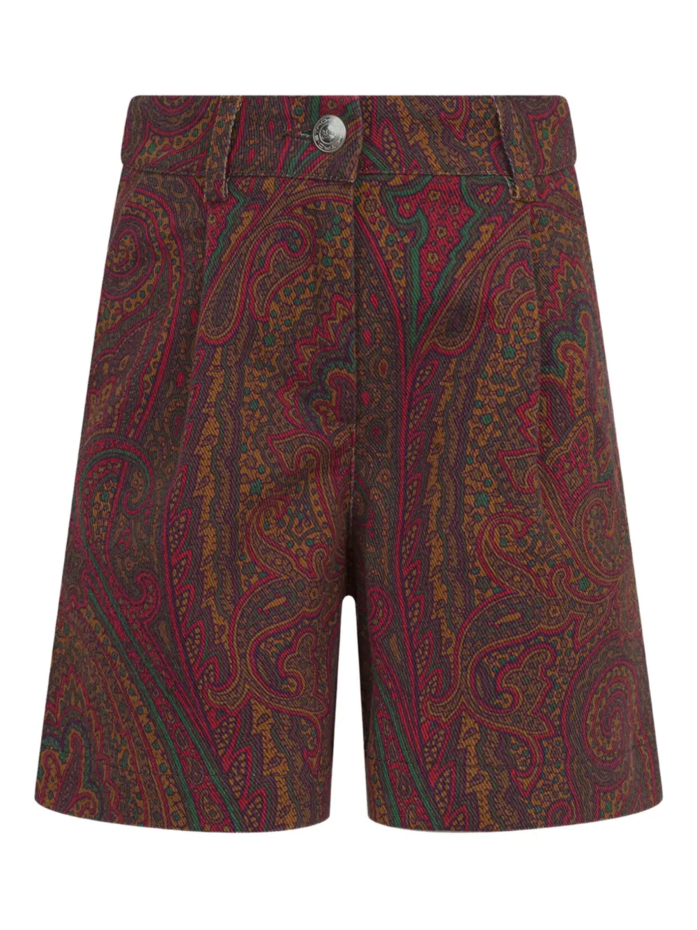 ETRO KIDS paisley pleated shorts | Red | Image 1