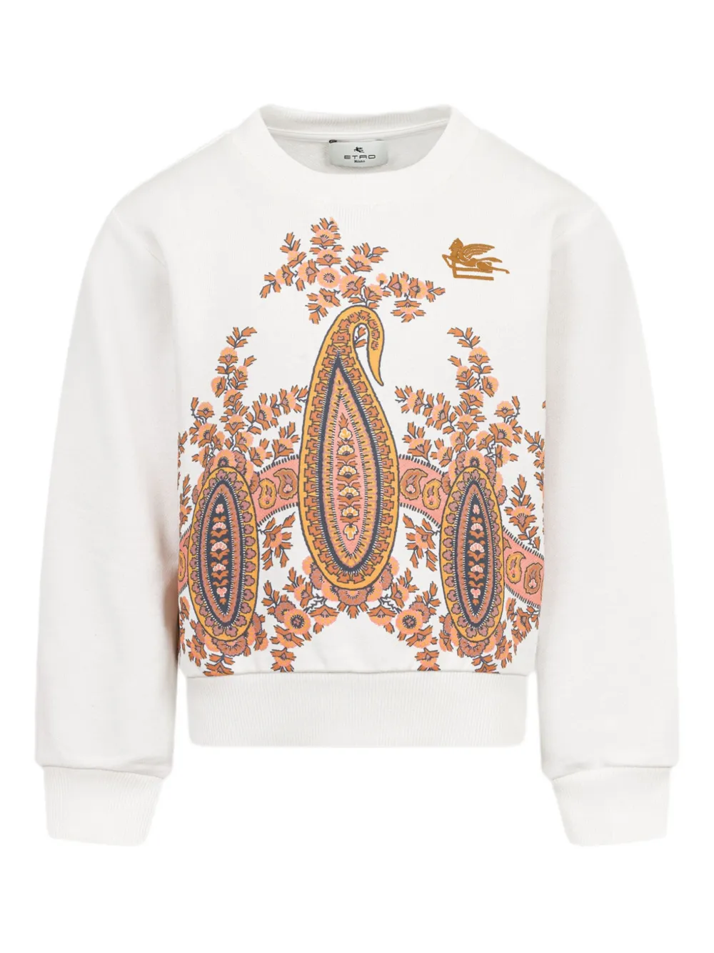 ETRO KIDS Sweater met paisley-bloe Wit