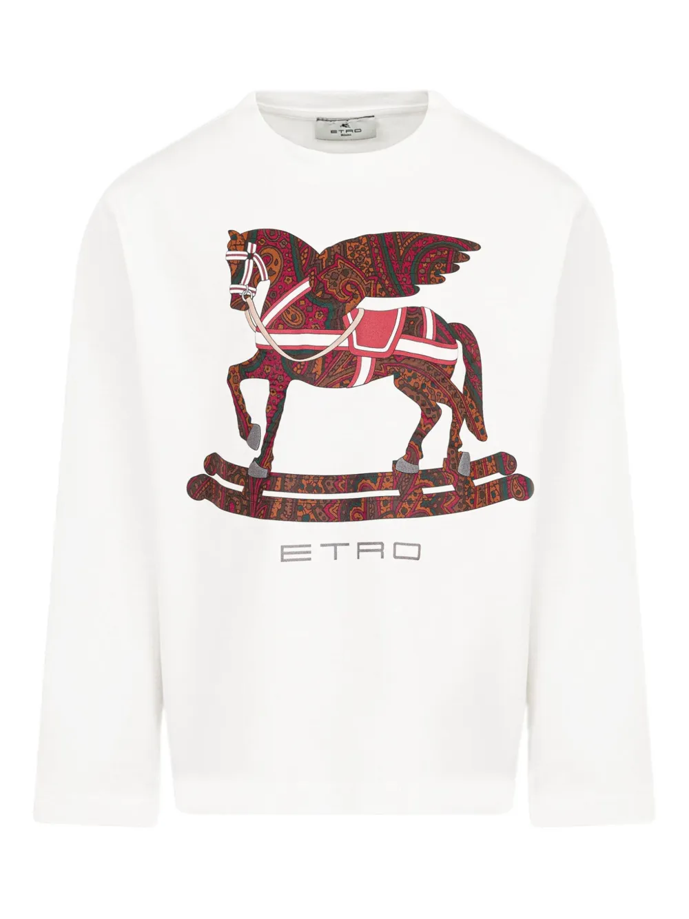 ETRO KIDS T-shirt met paisley-print Wit