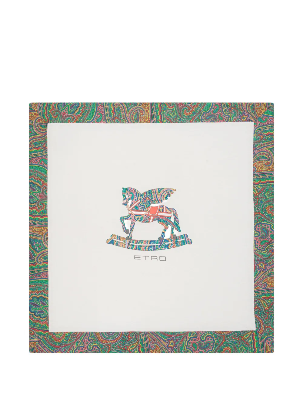 ETRO KIDS Deken met paisley-logo Wit