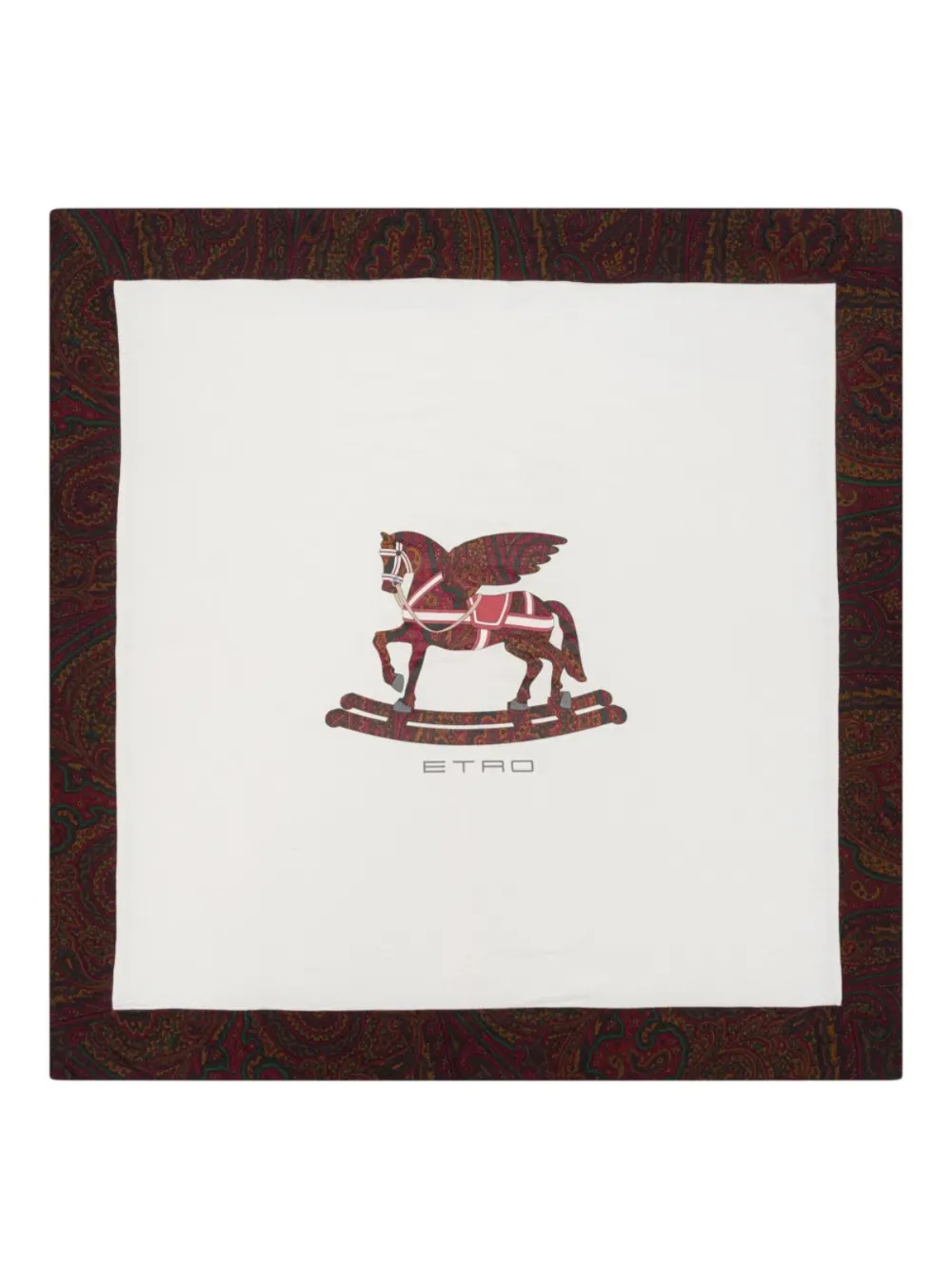 ETRO KIDS Deken met paisley-logo Wit