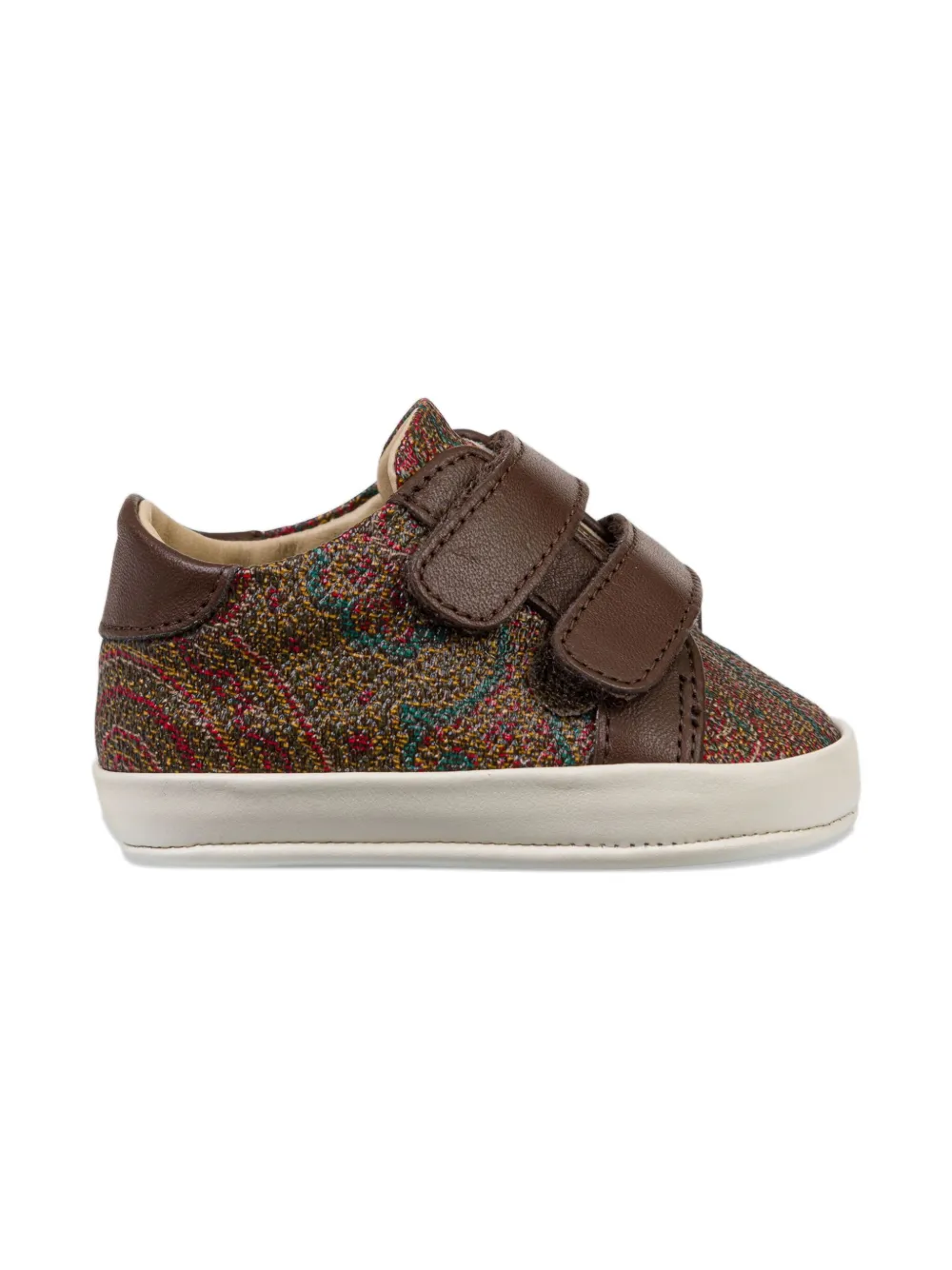ETRO KIDS paisley jacquard trainers Brown