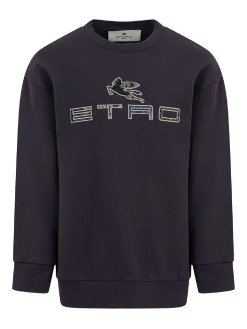 ETRO KIDS sudadera con motivo de pegaso