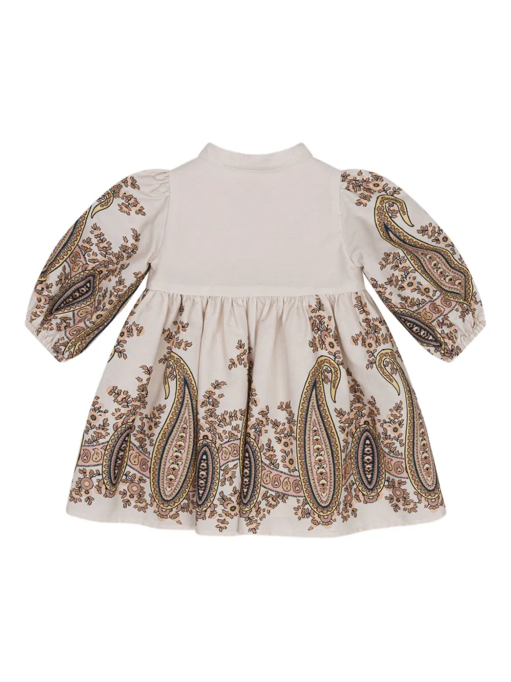 ETRO KIDS Jurk met paisley-print en lange mouwen - Beige