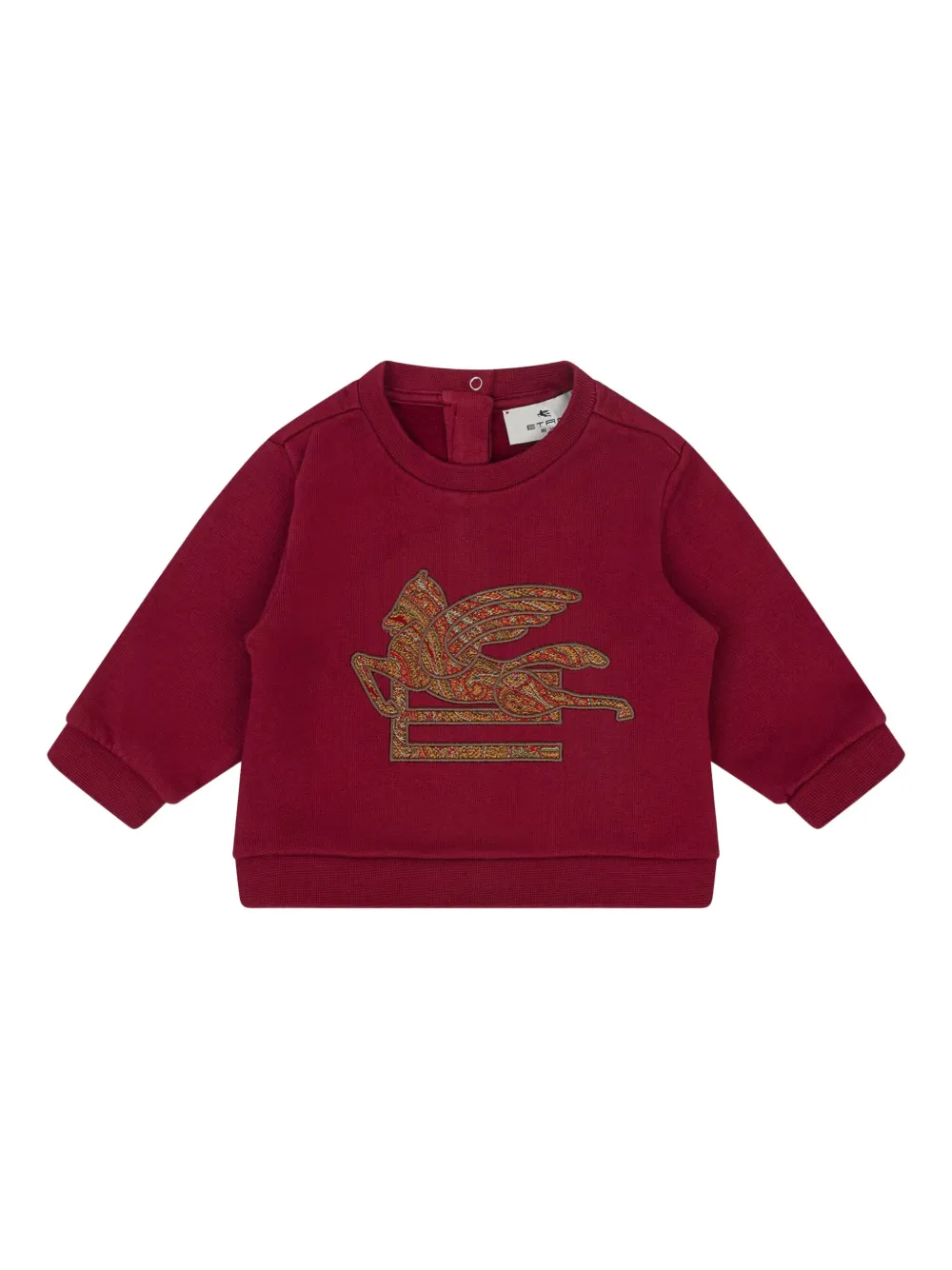 ETRO KIDS Sweater verfraaid met paisley Rood