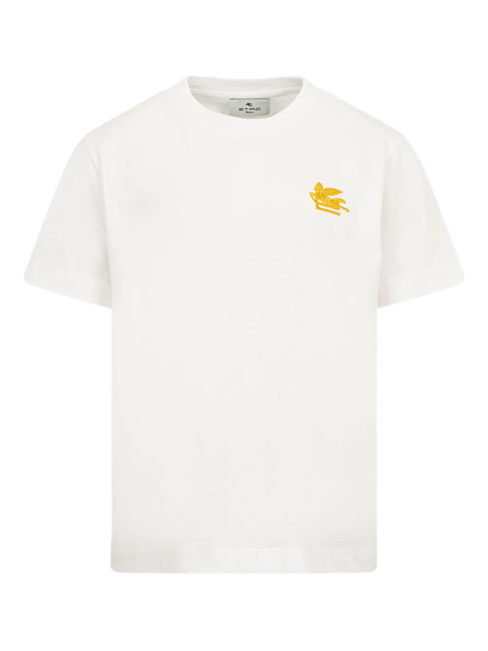 ETRO KIDS Pegasus T-shirt met borduurwerk Wit