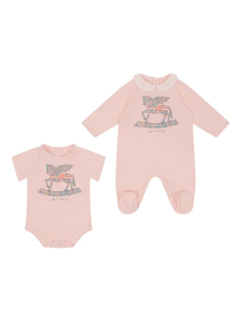 ETRO KIDS Pegasus-print bodysuit set