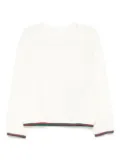 Gucci Kids contrasting-edge sweater - White