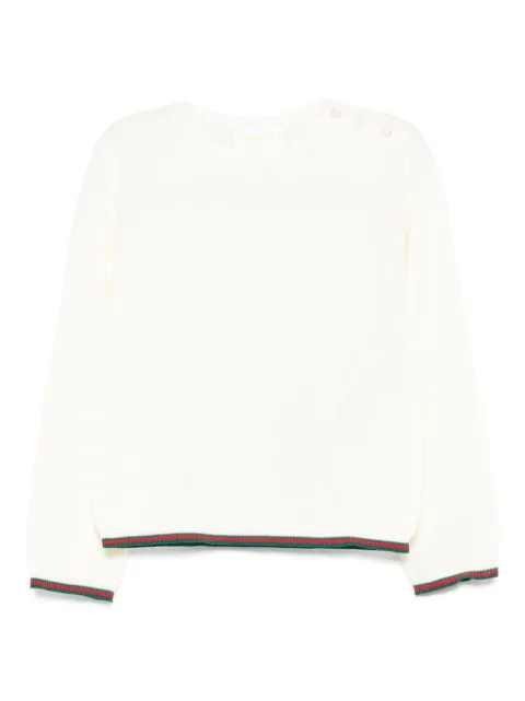 Gucci Kids contrasting-edge sweater