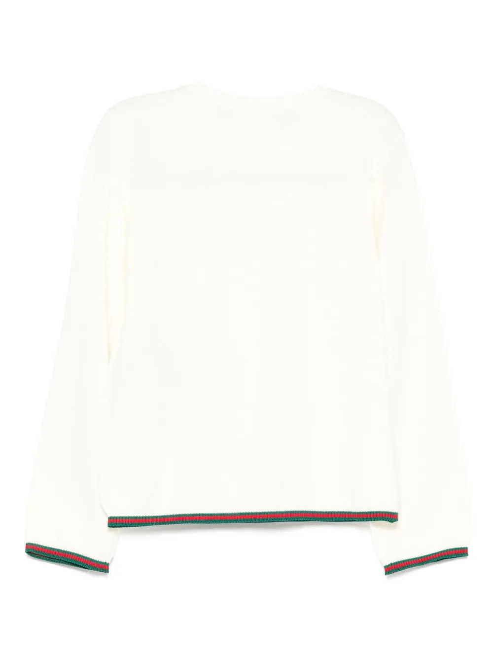 Gucci Kids Trui met contrasterende afwerking Wit