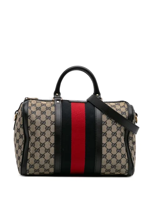 Gucci Pre-Owned 2016-2025 GG Canvas Web Joy Boston Bag satchel
