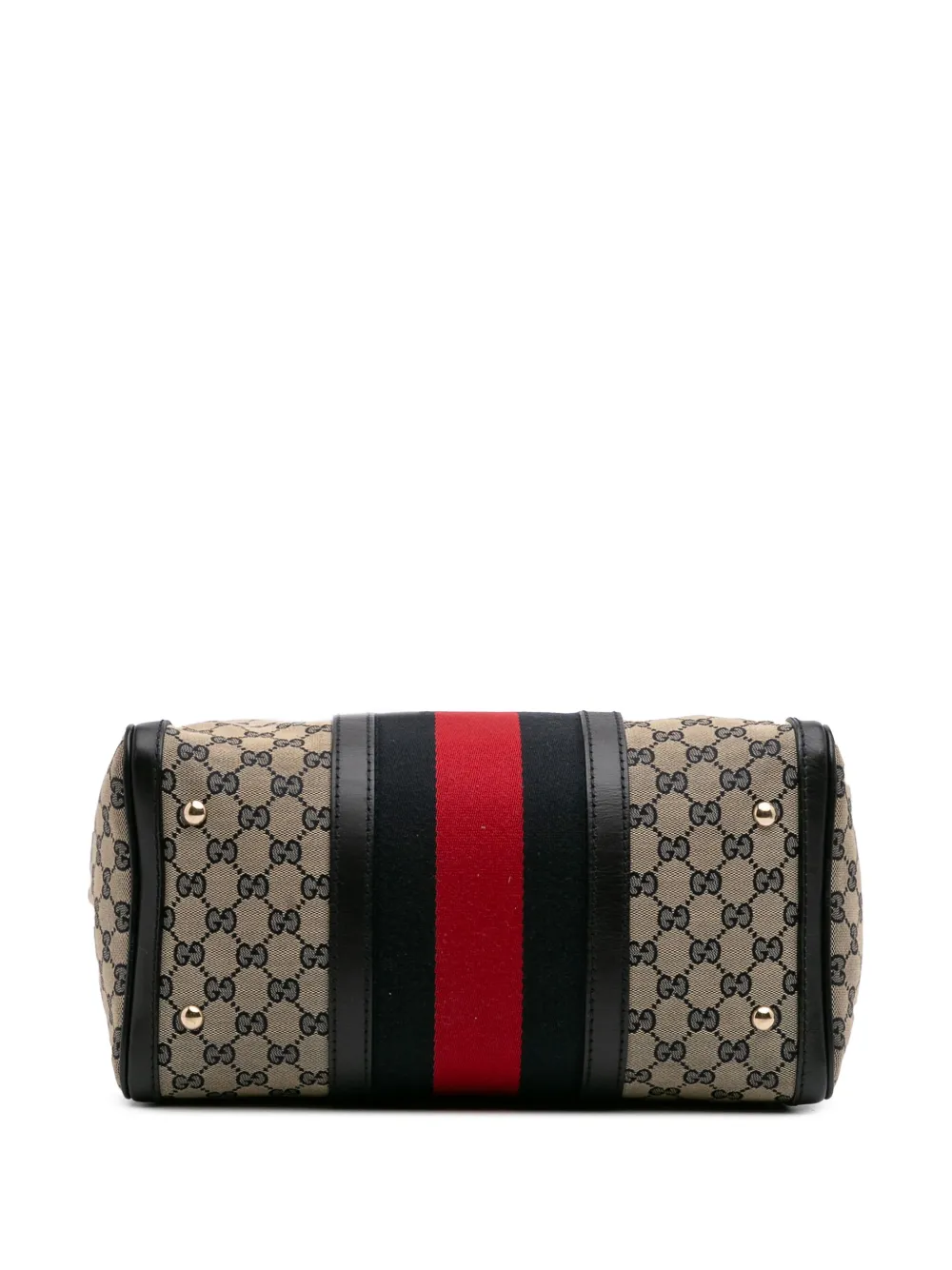 Pre-owned Gucci 2016-2025 Gg Canvas Web Joy Boston Bag Satchel