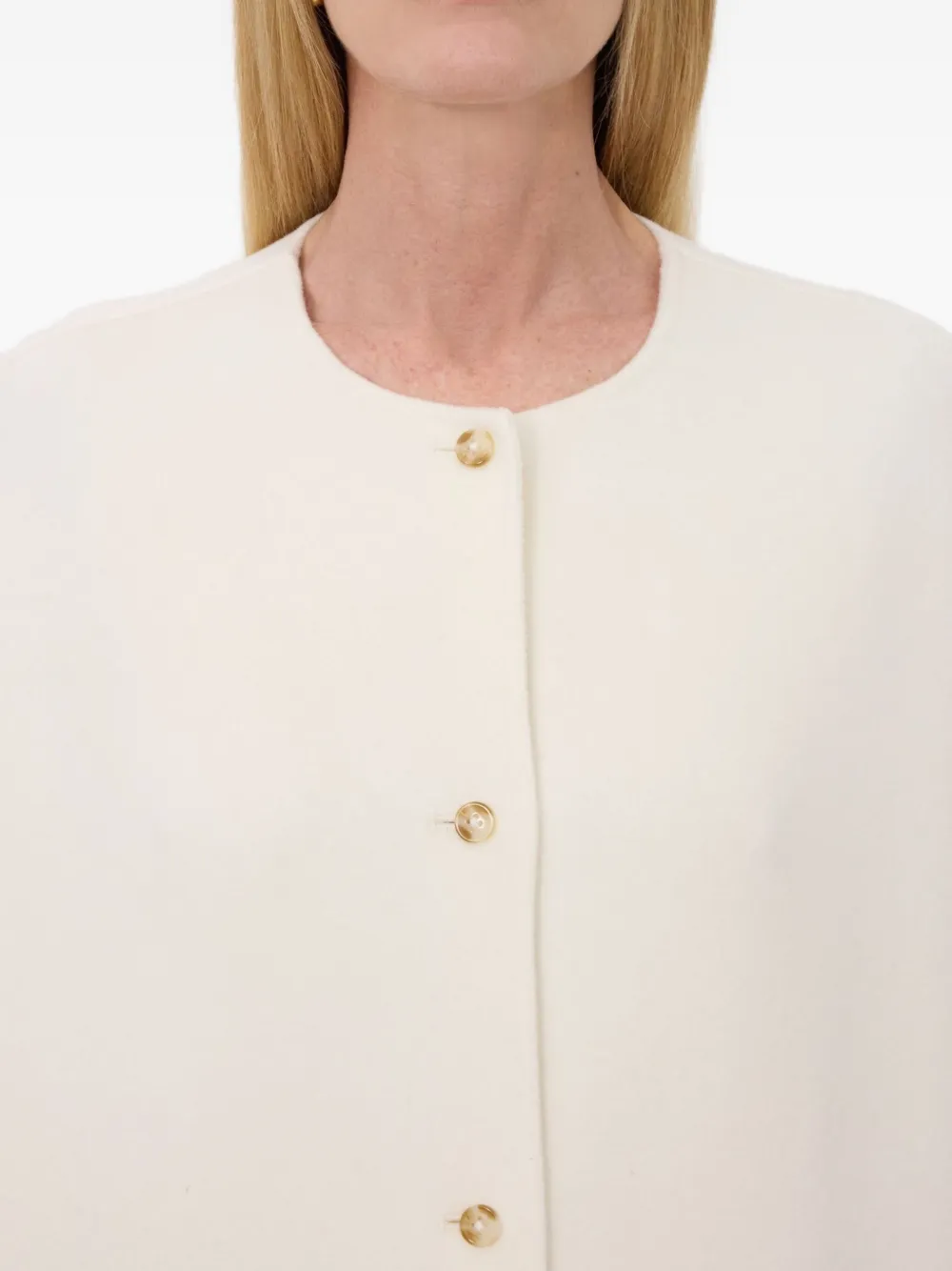 LouLou de Saison Dunne gedrapeerde jas Wit