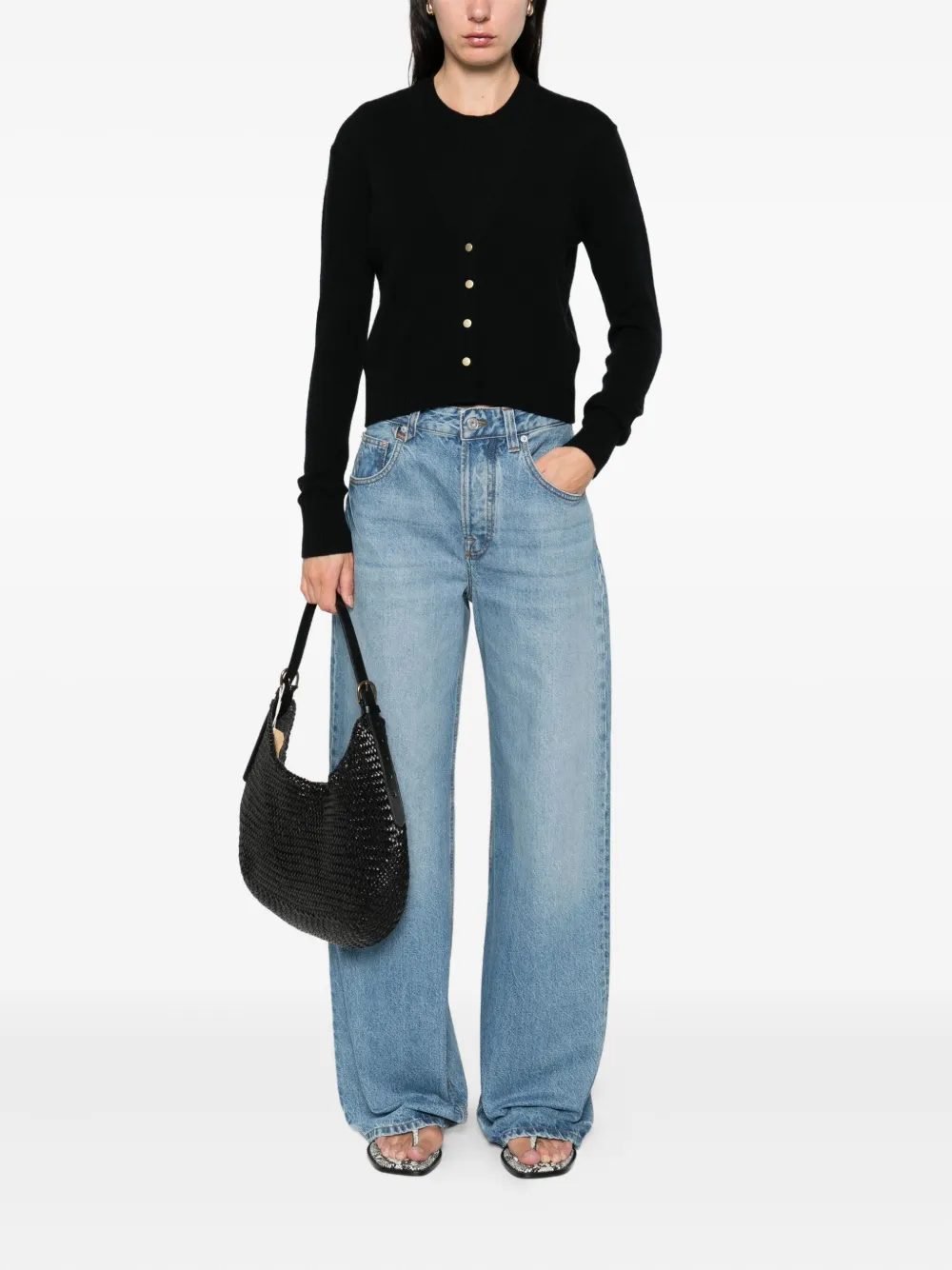 Forte Cropped vest Zwart