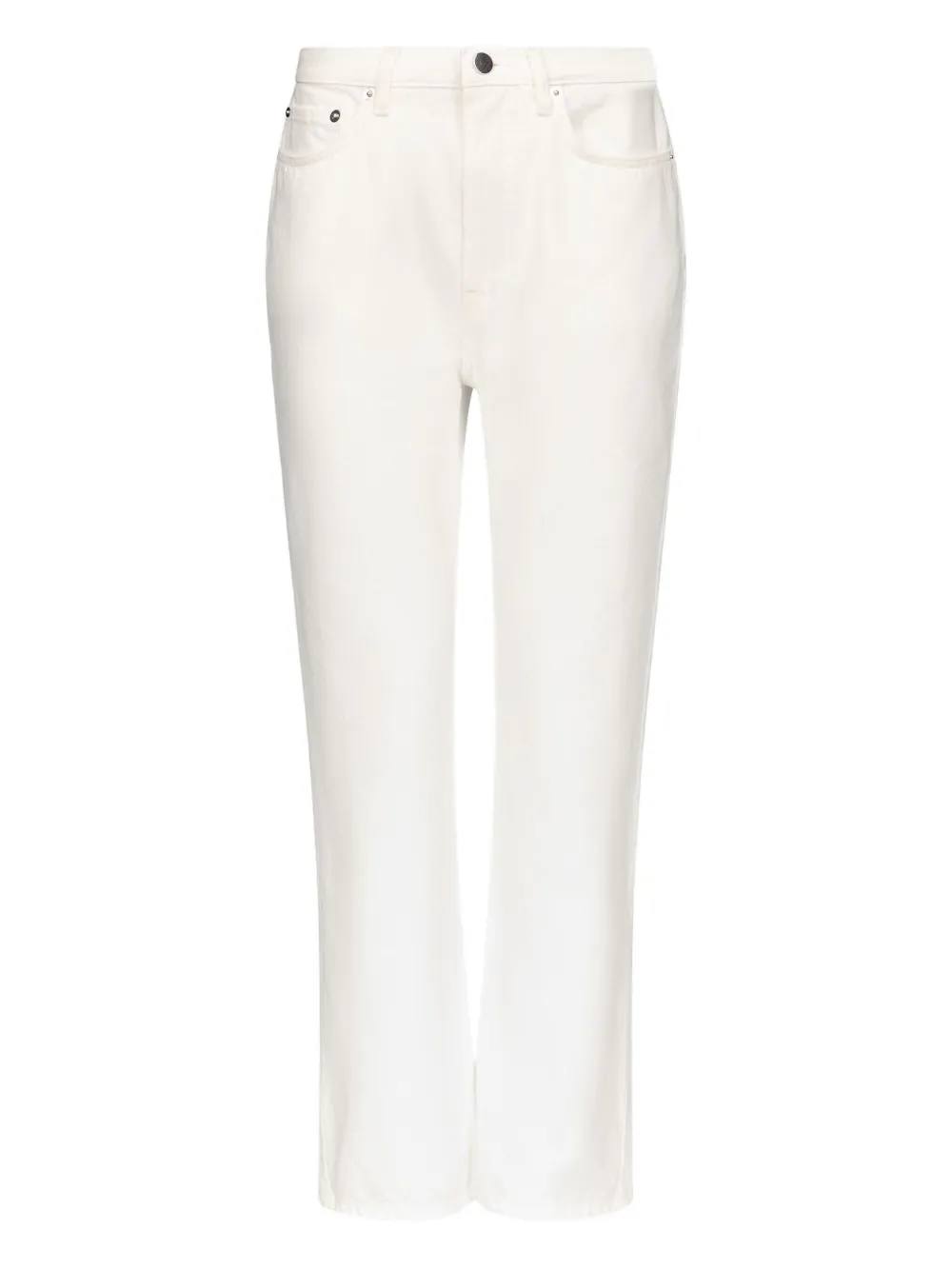 Loulou De Saison Jude Rigid Straight-leg Jeans In White