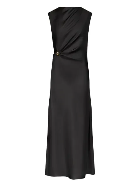 LouLou de Saison Roan metal-ornament silk dress