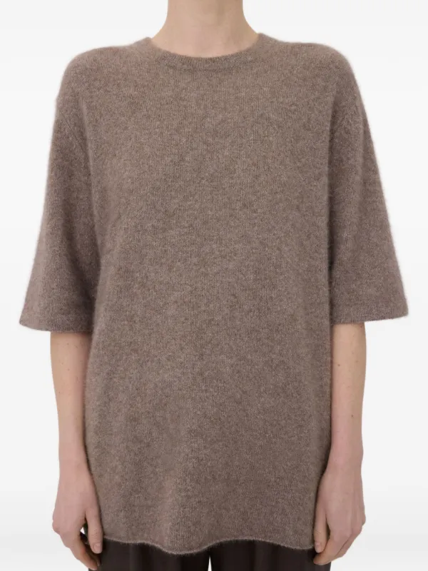 LouLou De Saison Suéter Manga Corta Marrón FARFETCH CO