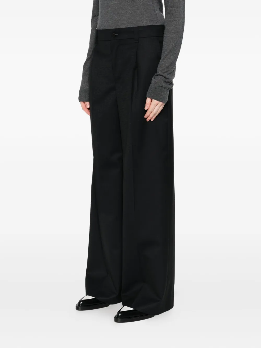 Kenzo Broek met geplooid detail Blauw