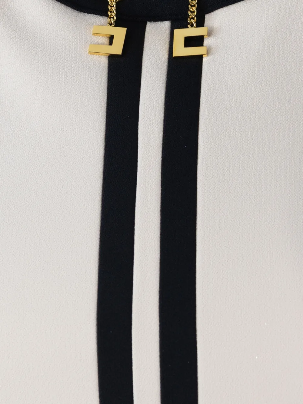 Elisabetta Franchi logo-detail sleeveless top Wit