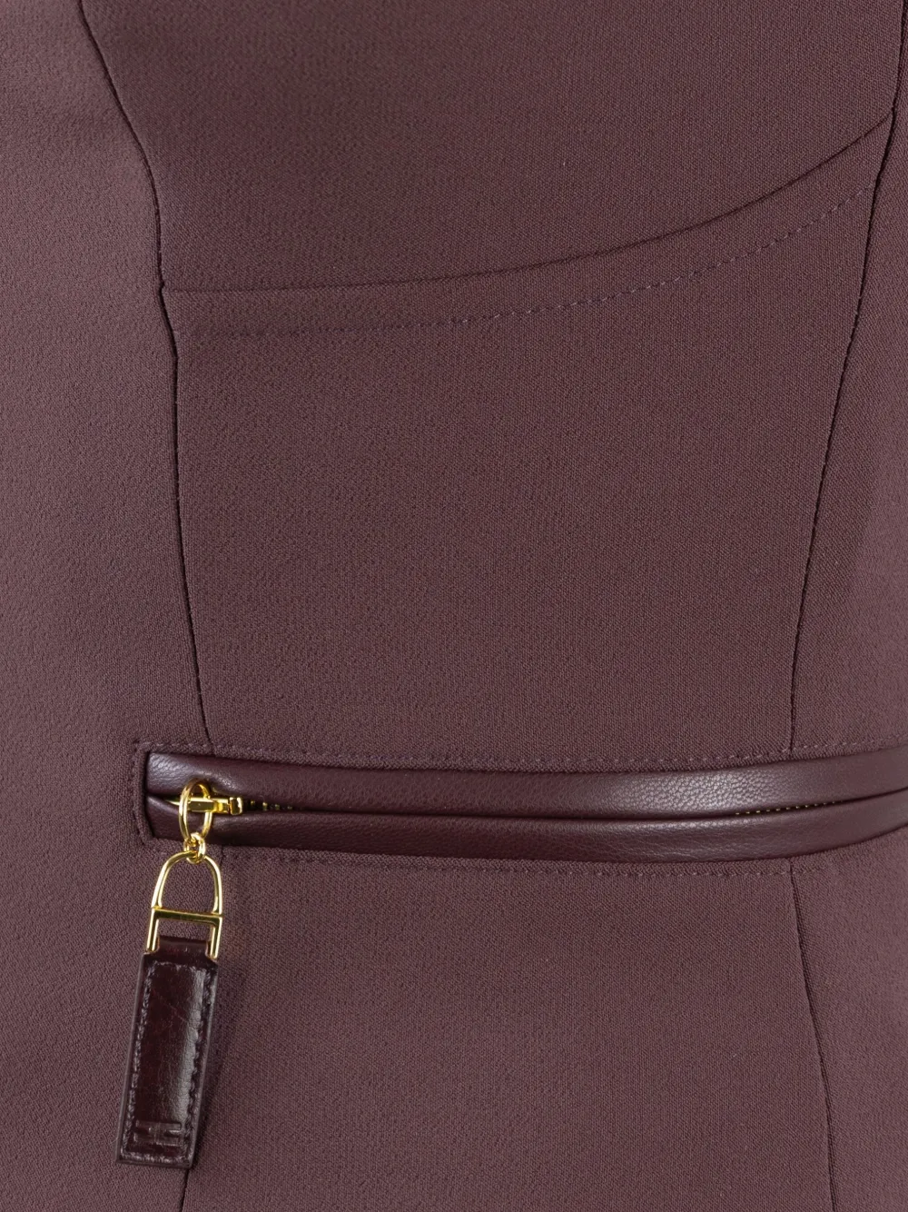 Elisabetta Franchi zip-up sleeveless top Rood