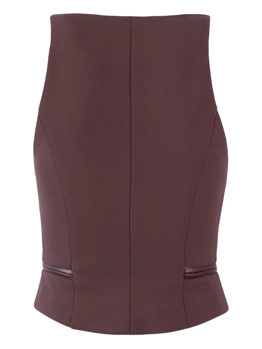 Elisabetta Franchi zip-up sleeveless top Rood