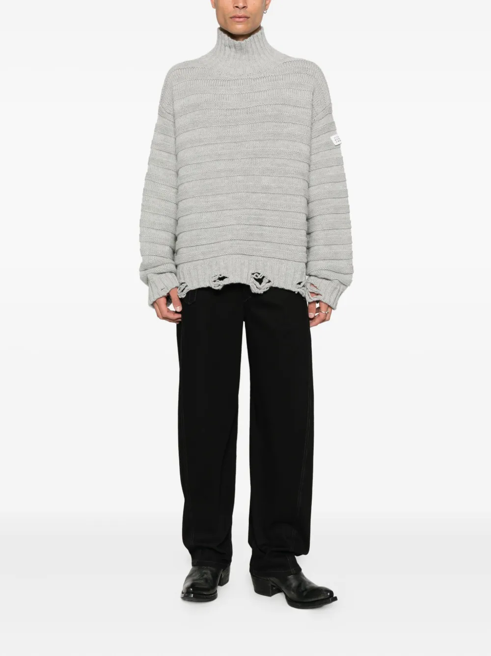 MM6 Maison Margiela Coltrui met franje - Grijs