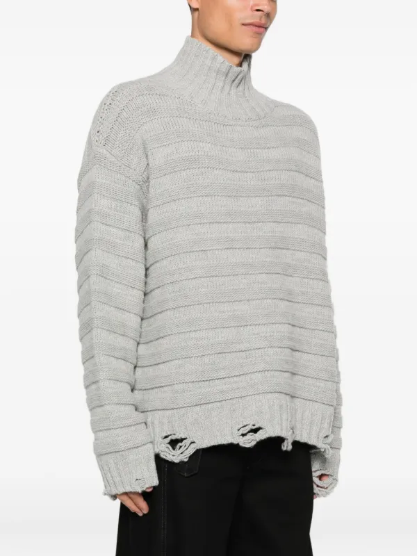 な*み様 Maison Margiela 10 タートルネック ニット グレー MM6 Maison Margiela タートルネック セーター | グレー | FARFETCH JP