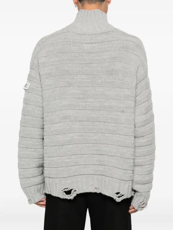 MM6 Maison Margiela タートルネック セーター | グレー | FARFETCH JP