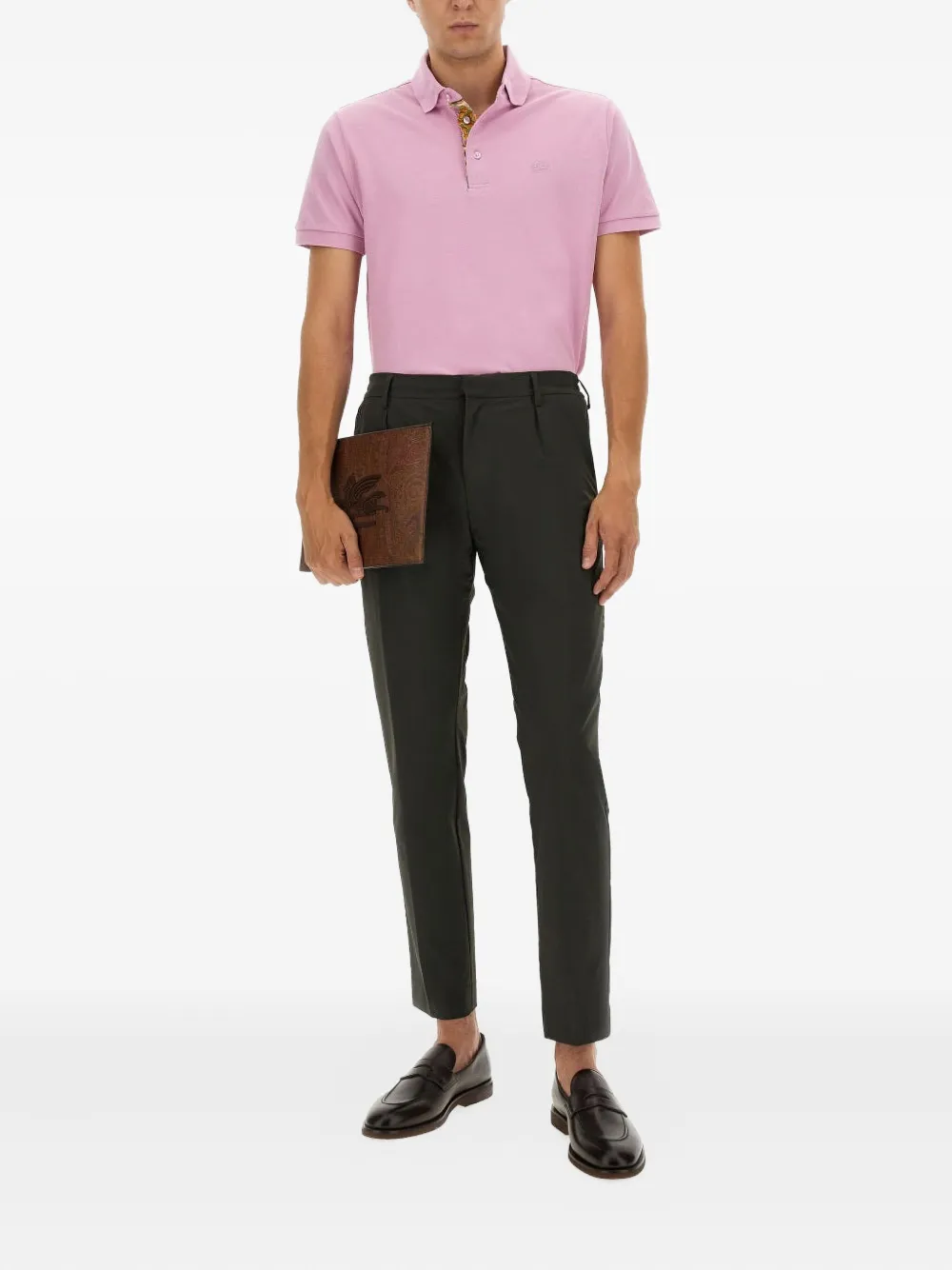 ETRO buttoned polo shirt - Roze