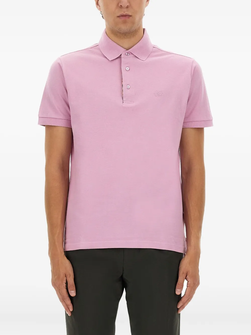 ETRO buttoned polo shirt - Rosa