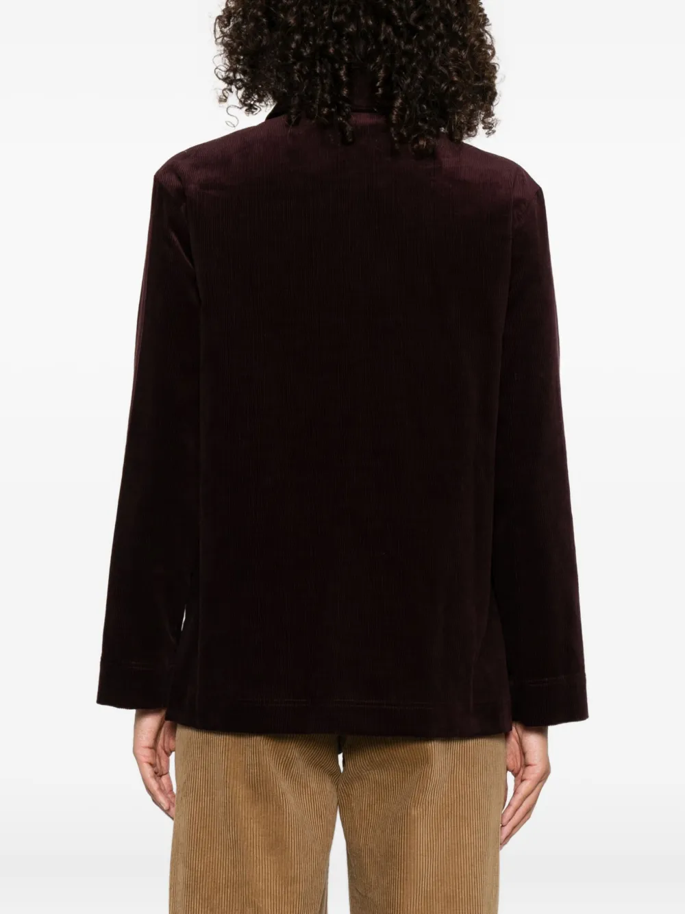 A.P.C. Ribfluwelen jack Rood