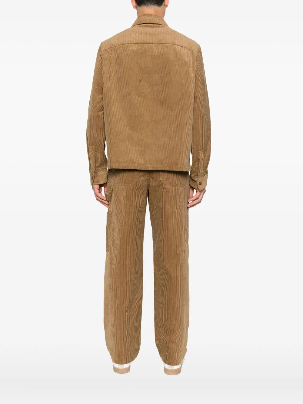 A.P.C. Ribfluwelen shirtjack Bruin