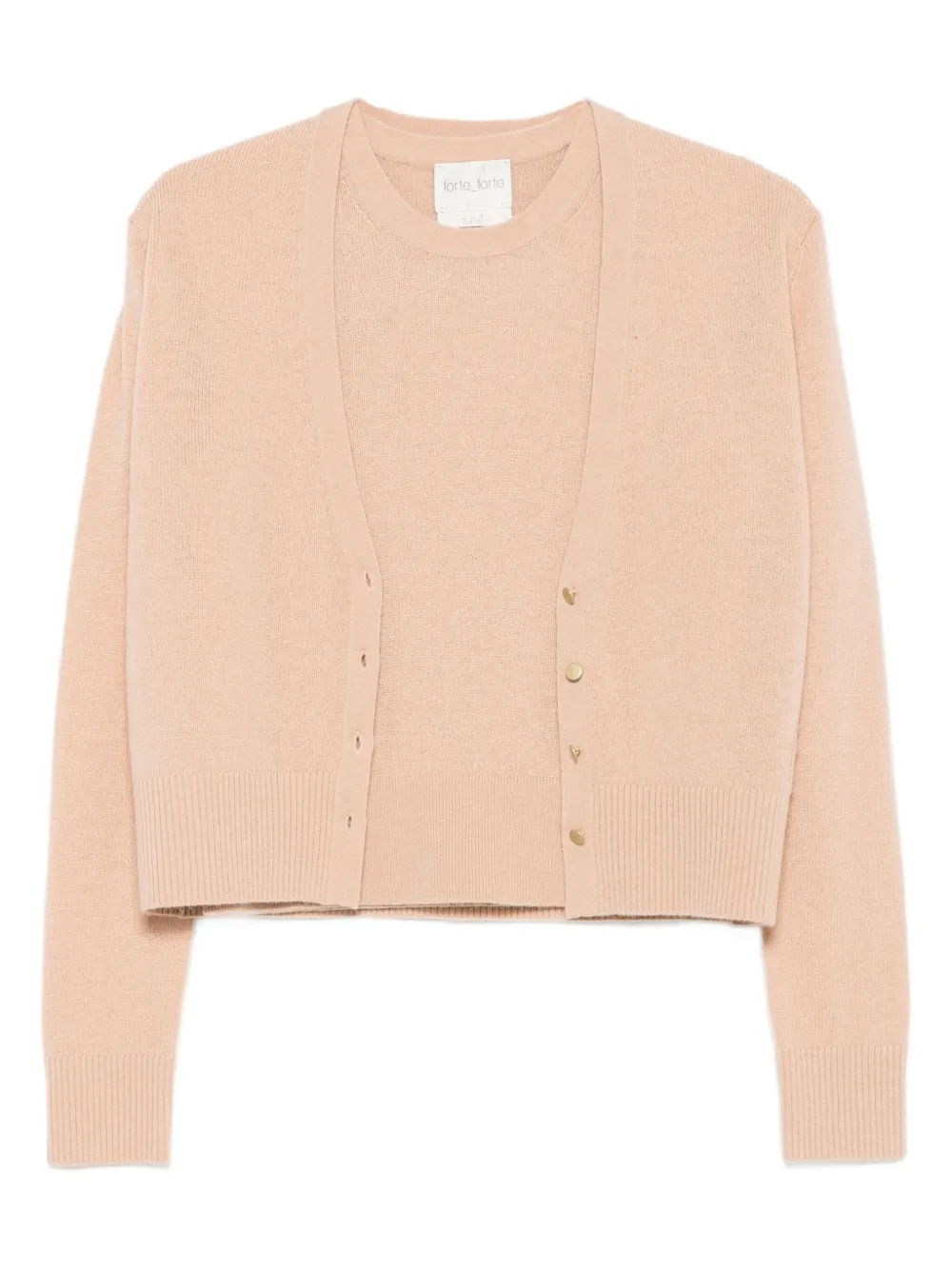 Forte Cropped vest Beige