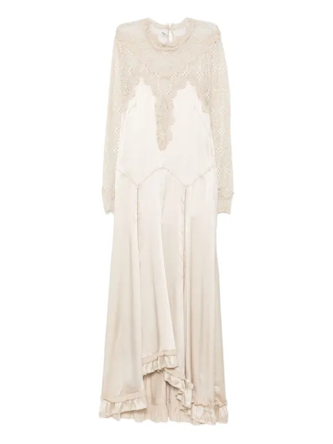 ISABEL MARANT lace ruffle-detail dress