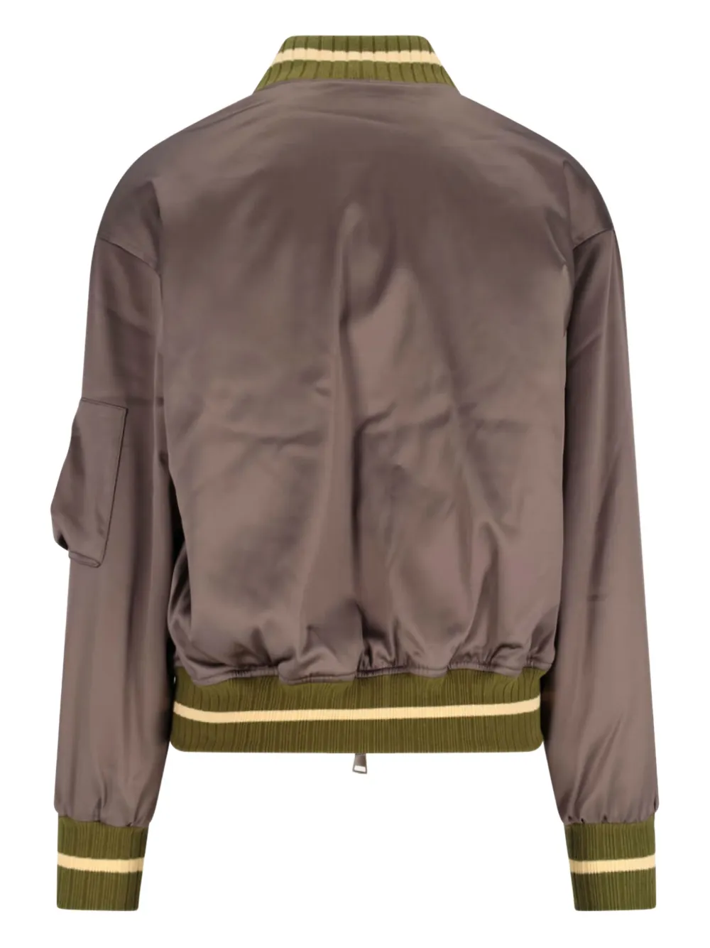 Vivienne Westwood Bomberjack met ritssluiting en geribbelde afwerking Beige
