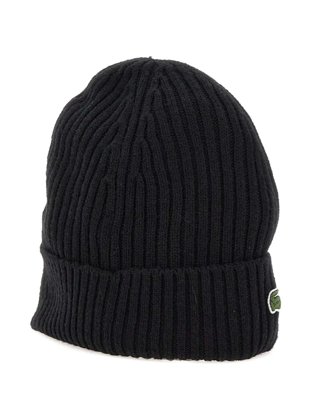 ribbed logo beanie
