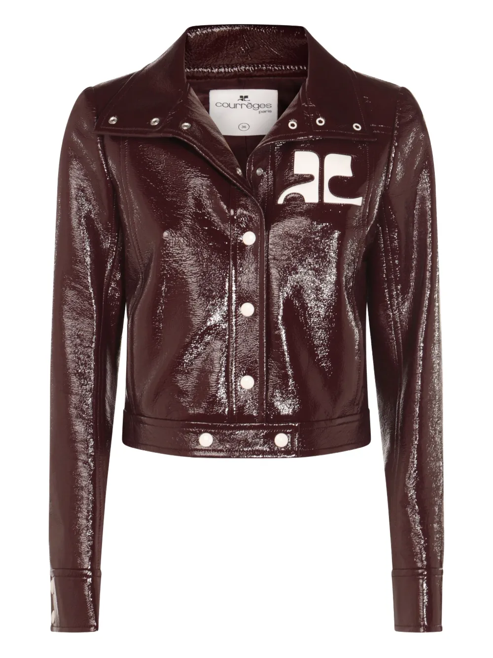 Courrèges Reedition Patent Logo Jacket In Brown