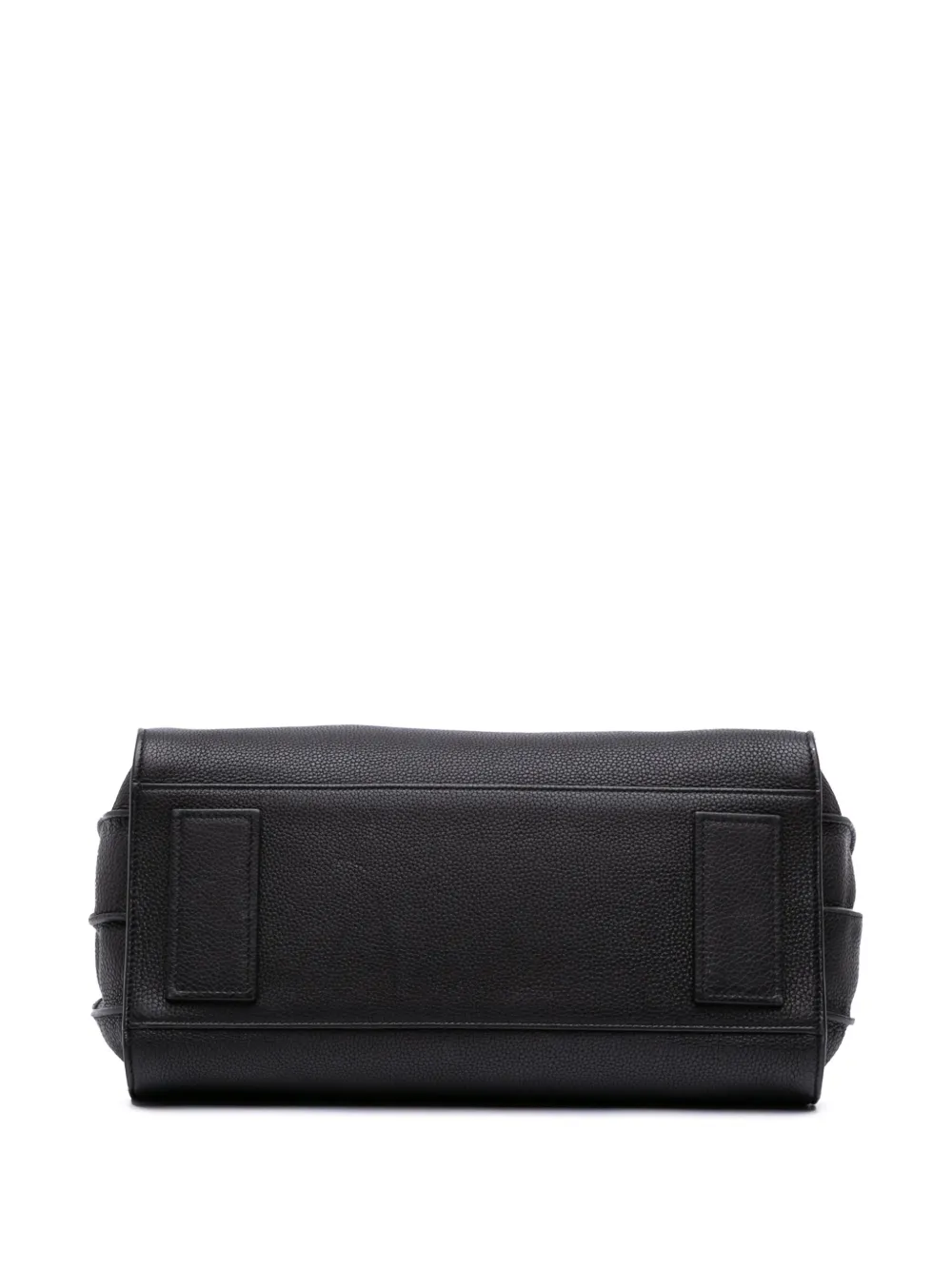 Pre-owned Saint Laurent 2017 Small Grained Calfskin Supple Sac De Jour Satchel In Black