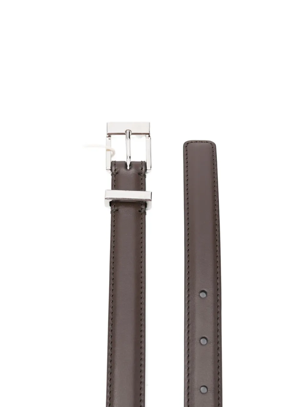 Khaite Leather Square-buckle Belt In Black
