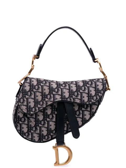 Christian Dior Pre-Owned 2020 Mini Oblique Canvas Saddle Bag satchel